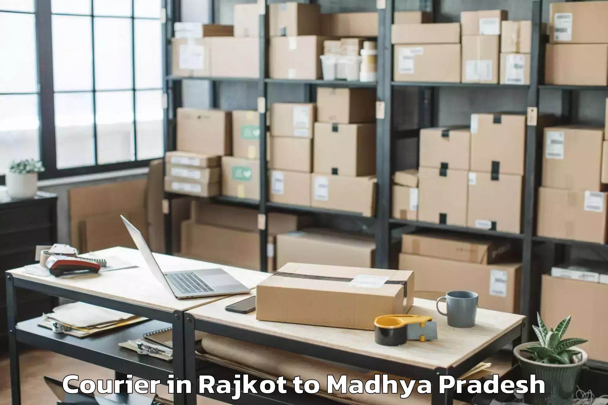 Professional Rajkot to Gautampura Courier